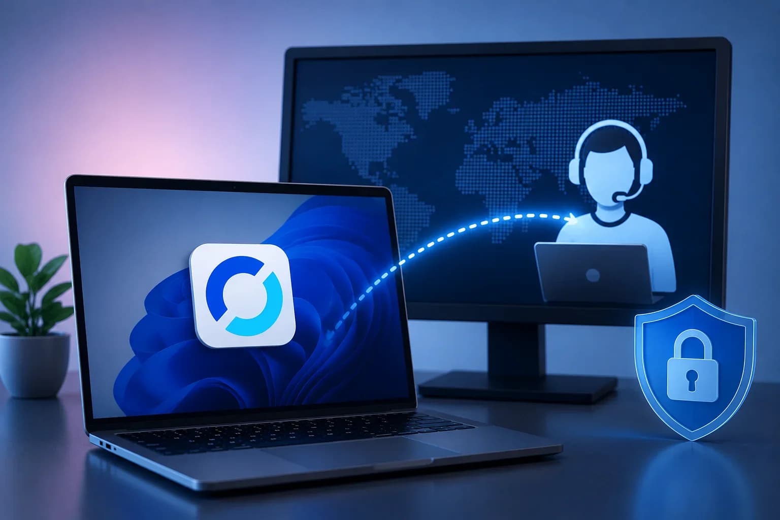 آموزش راهاندازی RustDesk برای اتصال پشتیبانی به سیستم شما